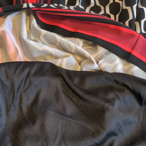 CB Established Women's Size 15 Geometric Print One Piece Lined Career Wear Dress - Picture 11 of 16